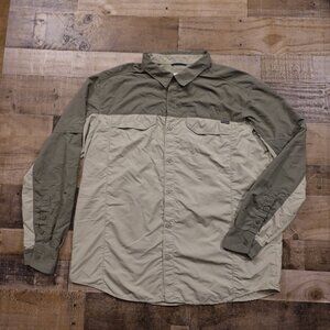 Columbia Silver Ridge Blocked Long Sleeve Shirt – Men’s XXL Cypress